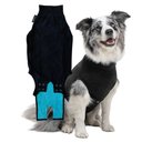 Suitical Recovery Suit for Dogs, Black, Medium