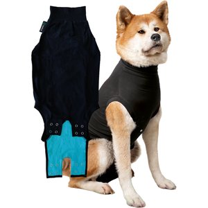 Suitical Recovery Suit for Dogs, Black, Large