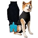 Suitical Recovery Suit for Dogs, Black, Large