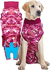 Suitical Recovery Suit for Dogs, Pink Camo, Medium