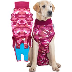Suitical Recovery Suit for Dogs, Pink Camo, Medium
