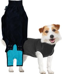 Suitical Recovery Suit for Dogs, Black, Small slide 1 of 9