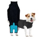 Suitical Recovery Suit for Dogs, Black, Small