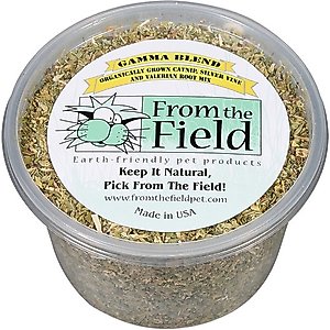 From The Field Gamma Blend Silver Vine & Valerian Mix Catnip, 2-oz tub