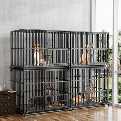 Show full view: BingoPaw 3 Door Furniture-Style Dog Crate, Black, 42 inch slide 5 of 10