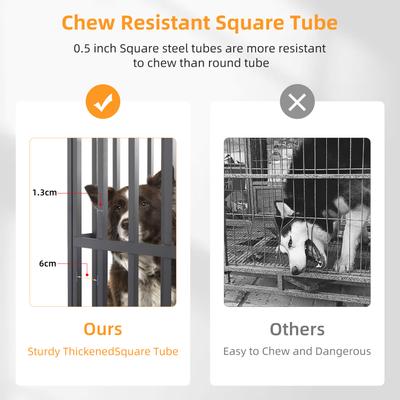 Show full view: BingoPaw 3 Door Furniture-Style Dog Crate, Black, 42 inch slide 8 of 10