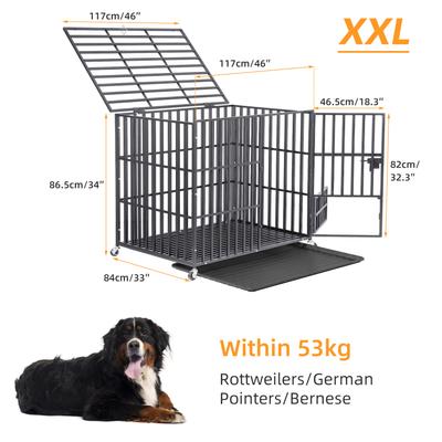 Show full view: BingoPaw 3 Door Furniture-Style Dog Crate, Black, 48 inch slide 5 of 11