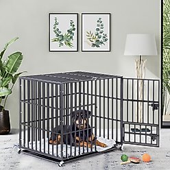 BingoPaw 3 Door Furniture-Style Dog Crate, Black, 36 inch