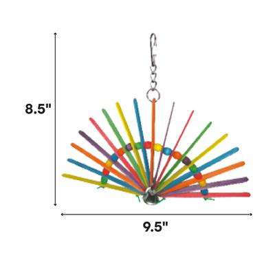 Show full view: A&E Cage Company Wooden Peacock Bird Toy slide 2 of 2