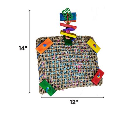 Show full view: A&E Cage Company Vine Mat Forage Pouch Bird Toy slide 4 of 5