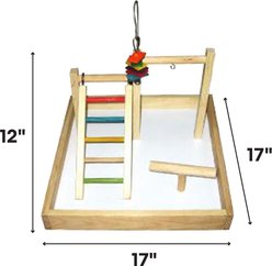 A&E Cage Company Wood Tabletop Play Station Bird Toy slide 2 of 2