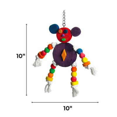 Show full view: A&E Cage Company The Crazy Wooden Mouse Bird Toy slide 2 of 2