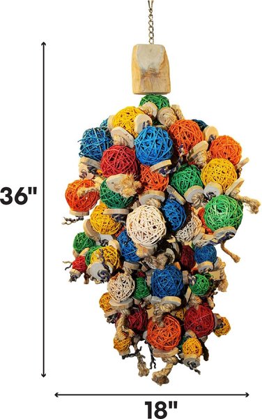 A&E Cage Company Monster Ball Bird Toy