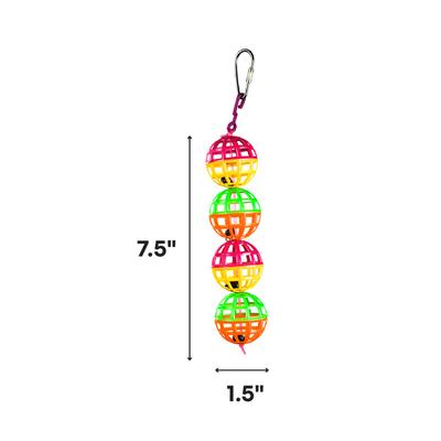 Show full view: A&E Cage Company Jingle Lattice Balls Bird Toy slide 2 of 3
