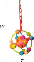 A&E Cage Company Space Ball Happy Beaks Bird Toy slide 2 of 2