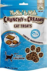Fieldcrest Farms Nothin' to Hide Collagen Tuna Flavor Crunchy Cat Treats, 3-oz bag