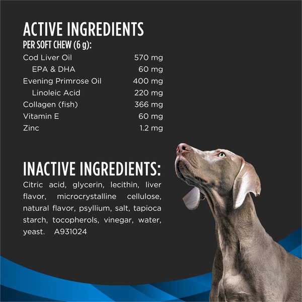 Purina Pro Plan Veterinary Diets Skin Care Soft Chew Supplement for Dogs