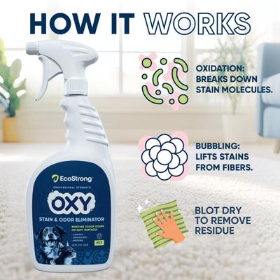 Show full view: EcoStrong Oxy Dog Stain & Odor Eliminator, 32-fl oz spray bottle slide 6 of 9
