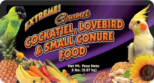 Show full view: Brown's Extreme! Gourmet Cockatiel Food, 5-lb bag slide 3 of 7