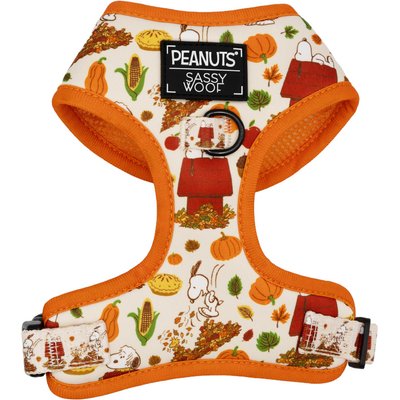 Sassy Woof Sassy Woof Peanuts Harvest Adjustable Dog Harness, Small: 16 to 21-in chest
