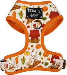 Sassy Woof Peanuts Harvest Adjustable Dog Harness, XX-Small: 10 to 14-in chest