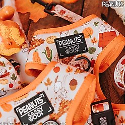 Sassy Woof Peanuts Harvest Adjustable Dog Harness, XX-Small: 10 to 14-in chest slide 2 of 6