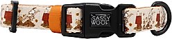 Sassy Woof Peanuts Harvest Dog Collar, X-Small: 9.5-in neck, 1/3-in wide slide 2 of 6