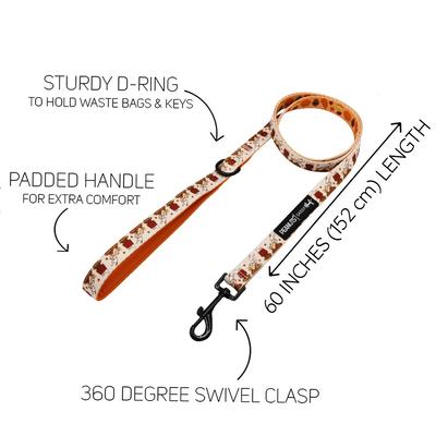Show full view: Sassy Woof Peanuts Harvest Dog Leash, 5-ft long, 4/5-in wide slide 4 of 8