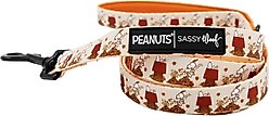Sassy Woof Peanuts Harvest Dog Leash, 5-ft long, 4/5-in wide