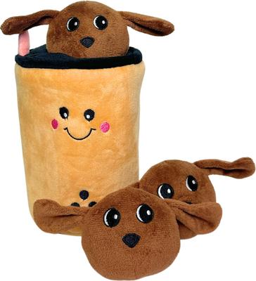 Show full view: The Weens Pun's Boba Plush Puzzle Dog Toy slide 2 of 5