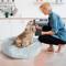 Show in main carousel: Precious Tails Super Lux Fur Bolster Cat & Dog Bed, Ice Gray, Medium slide 5 of 9