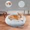 Show in main carousel: Precious Tails Super Lux Fur Bolster Cat & Dog Bed, Ice Gray, Medium slide 4 of 9