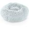 Show in main carousel: Precious Tails Super Lux Fur Bolster Cat & Dog Bed, Ice Gray, Medium slide 1 of 9