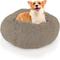 Show in main carousel: Precious Tails Super Lux Fur Bolster Cat & Dog Bed, Taupe, Large slide 3 of 10
