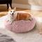 Show in main carousel: Precious Tails Super Lux Fur Bolster Cat & Dog Bed, Pink, Large slide 6 of 9