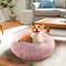 Show in main carousel: Precious Tails Super Lux Fur Bolster Cat & Dog Bed, Pink, Large slide 7 of 9