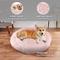Show in main carousel: Precious Tails Super Lux Fur Bolster Cat & Dog Bed, Pink, Large slide 4 of 9