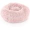 Show in main carousel: Precious Tails Super Lux Fur Bolster Cat & Dog Bed, Pink, Large slide 1 of 9