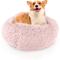 Show in main carousel: Precious Tails Super Lux Fur Bolster Cat & Dog Bed, Pink, Medium slide 3 of 10
