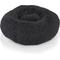 Show in main carousel: Precious Tails Super Lux Fur Bolster Cat & Dog Bed, Charcoal, Medium slide 1 of 9