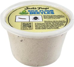 Josh's Frogs Rice Flour Beetle Culture Live Feed Reptile Food, 16-oz tub