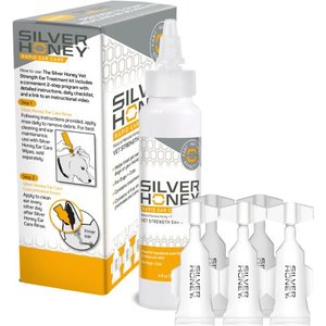 Silver Honey Rapid Ear Care Manuka Honey & MicroSilver BG Vet Strength Dog & Cat Ear Cleaner