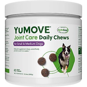 Vetnique Labs YuMOVE Mobility Hip & Joint Care Soft Chew Supplement for Small & Medium Dogs, 60 count