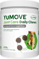 Vetnique Labs YuMOVE Mobility Hip & Joint Care Soft Chew Supplement for Large & Giant Dogs, 60 count