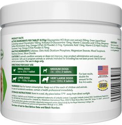 Vetnique Labs YuMOVE Hip & Joint Support Glucosamine Omega 3 & Hyaluronic Acid Tablet Supplement for Senior Dogs, 120 count slide 2 of 9