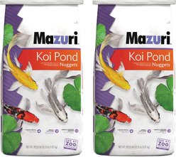 Mazuri Koi Pond Nuggets, 20-lb bag, bundle of 2