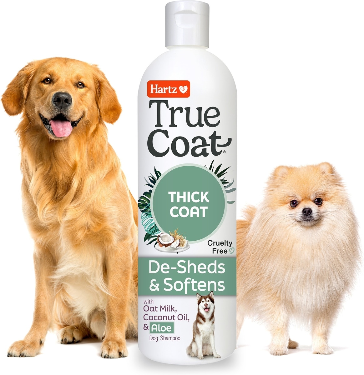 HARTZ True Coat Thick De-Sheds & Softens with Oat Milk, Coconut