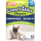 Hartz Comfitables Male & Female Dog Diapers, Medium: 15 to 22-in waist, 32 count