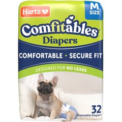 Hartz Comfitables Male & Female Dog Diapers, Medium: 15 to 22-in waist, 32 count