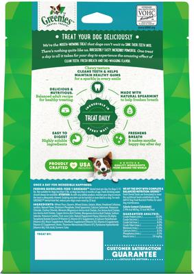 Show full view: Greenies Natural Fresh Mint Teenie Dental Dog Treats, 43 count slide 3 of 11